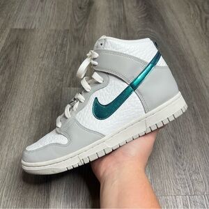 Nike Dunk High FLS RING BLING Size 9 Womens Sneakers DR7855-100 w/ Box White‎